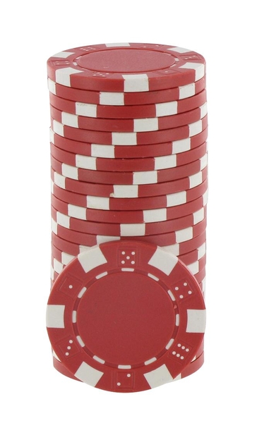 Recargas 25 Fichas de Poker Dice rojo