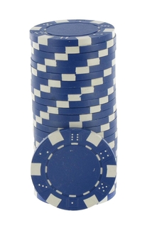 Fichas de Poker Dice azul