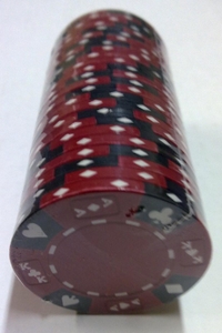 Fichas de Poker Clay AK vermelho