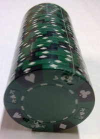 Fichas de Poker Clay AK verde