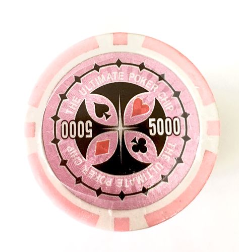 Rolls of 25 Ultimate Poker Chips value 5000