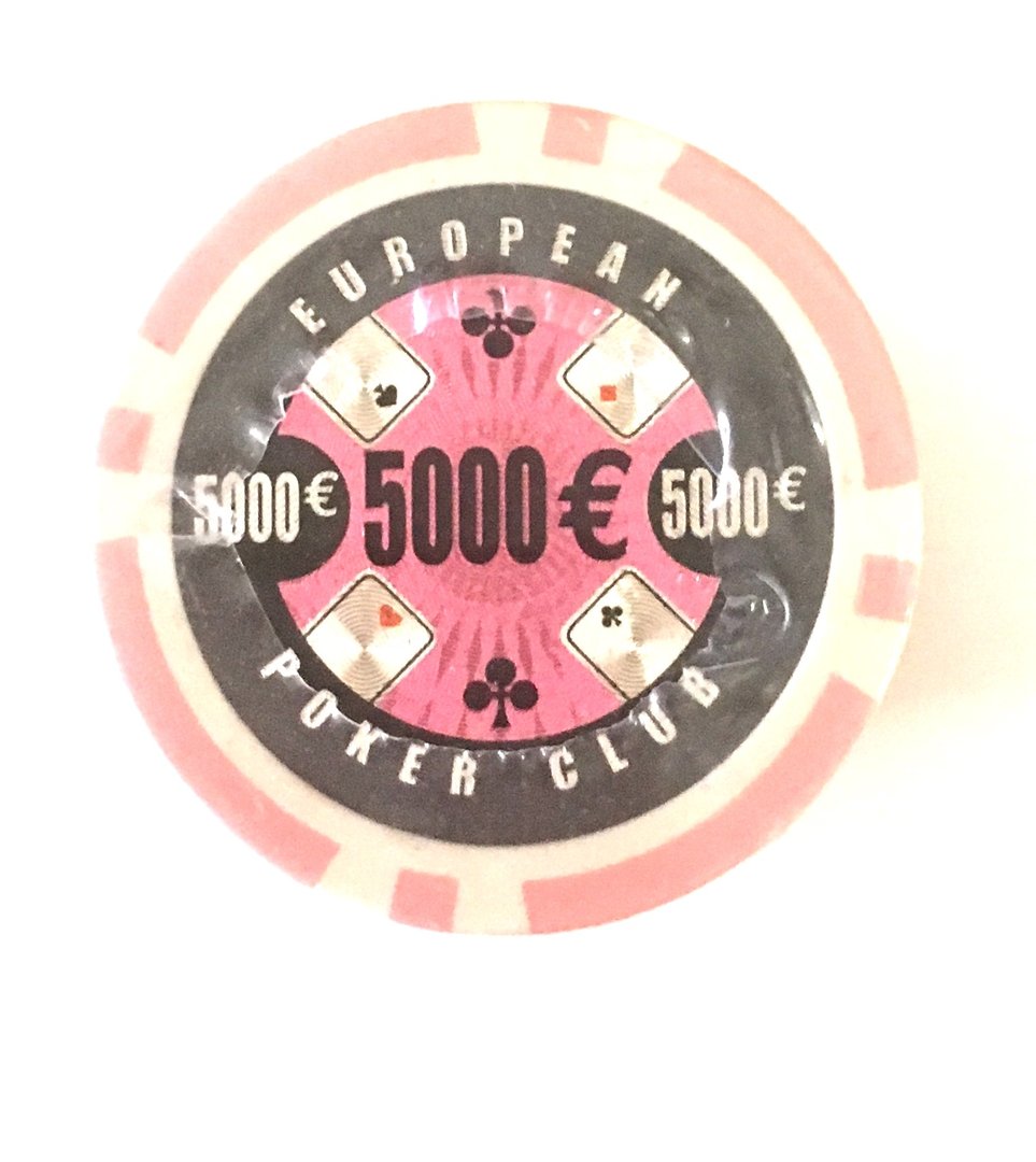 Recargas 25 Fichas de Poker EPC 5000 rosa