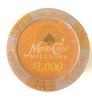 Fichas de Poker Clay Montecarlo Millons 1000$ amarelo