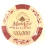 25 Montecarlo Millons Clay Chips value 10000$