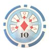 25 Fichas Poker High Roller valor 10