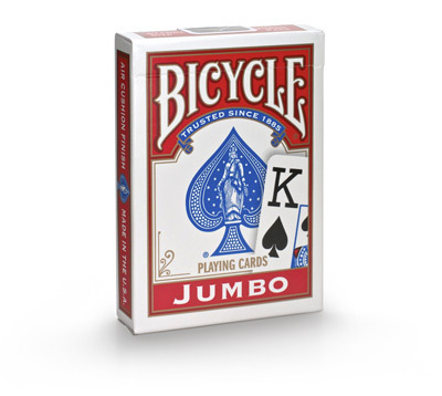 Bicycle Jumbo cards red