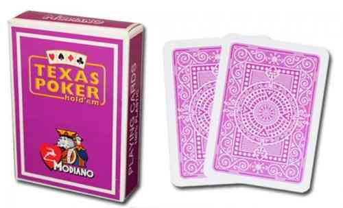 Modiano Texas Poker Cards purple