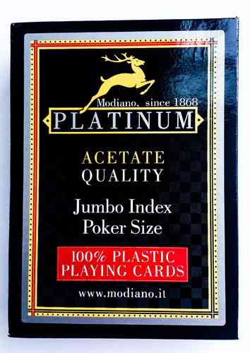 Modiano Poker Platinum Blue 100% acetate
