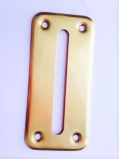 Metal bill slot for chips gold colour