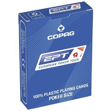 Cartes Copag 100% plastique EPT bleu