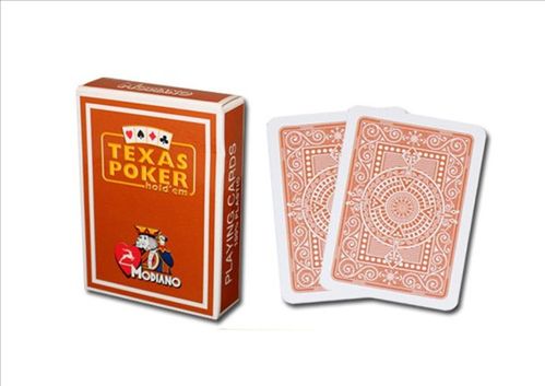 Modiano Texas Poker Cards brown