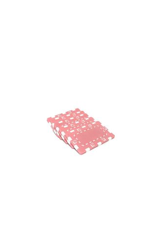 5 units ABS Dice pink plates