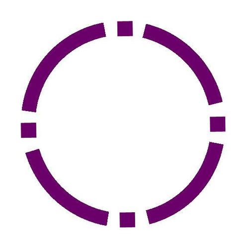 Fichas personalizadas ABS violeta